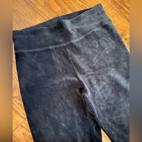 NWOT aerie Black Corduroy Pants - M Medium Leggings - Picture 1 of 3